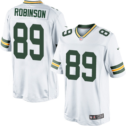 Youth Elite Dave Robinson Nike Jersey White Road - #89 NFL Green Bay Packers